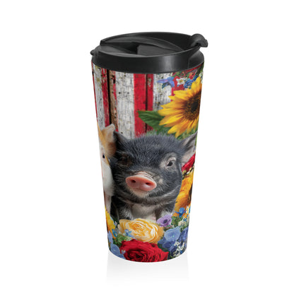 Patriotic Piglet Travel Mug