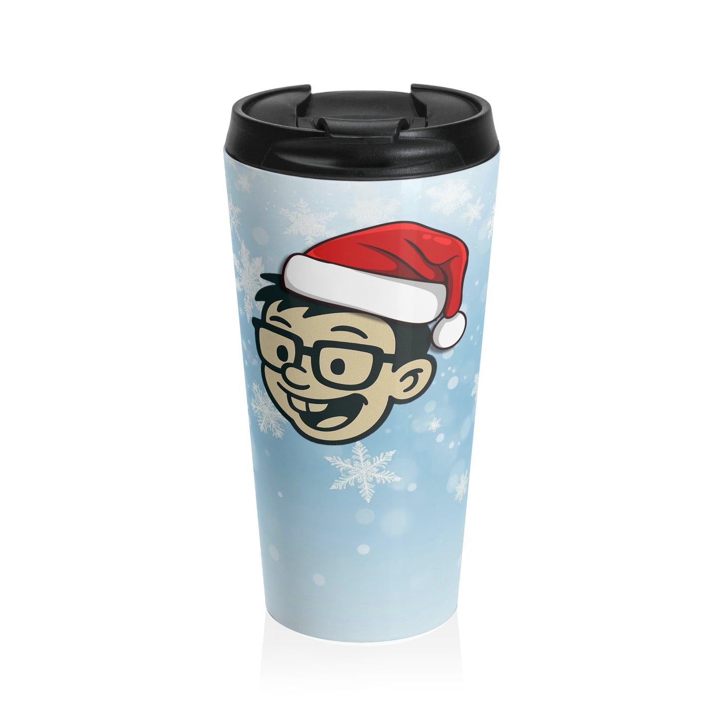 Holiday Nerdy Santa Travel Mug