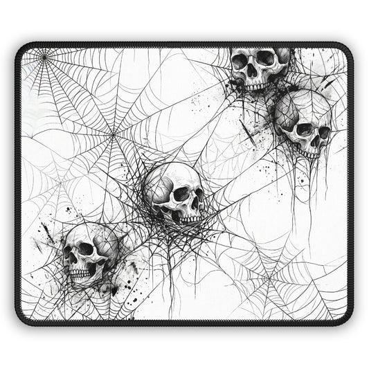 Skull & Spiderweb Mouse Pad