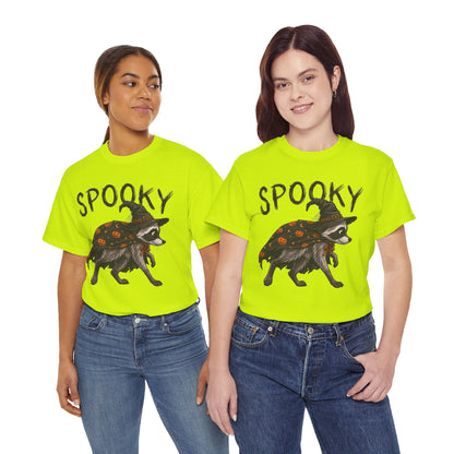 Spooky Raccoon Witch T-Shirt