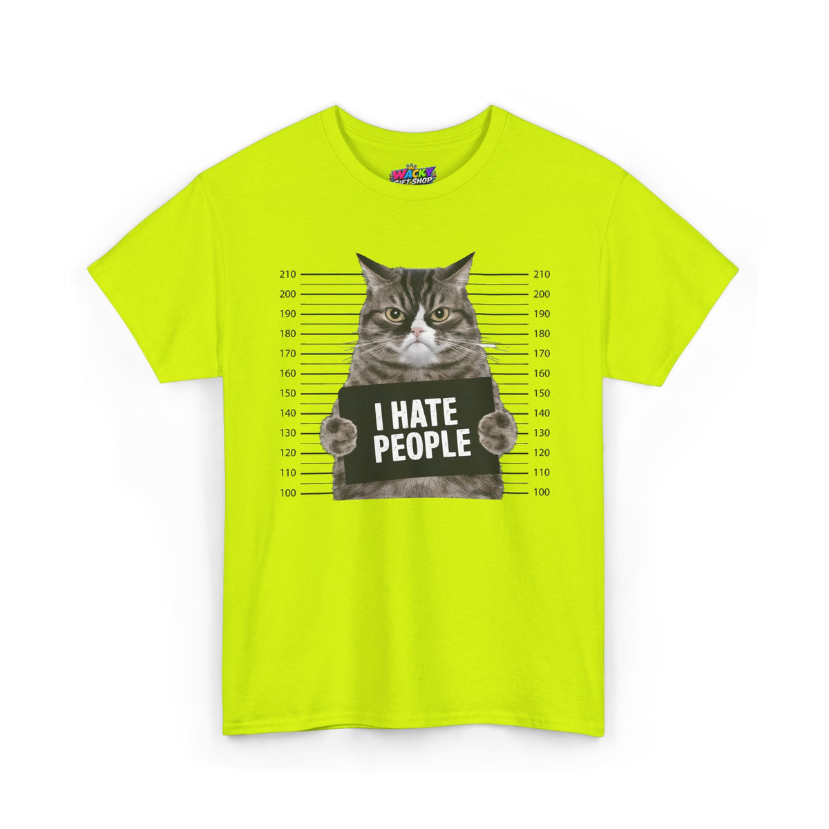 I Hate People Cat Mugshot T-Shirt