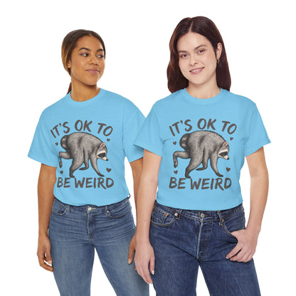 It’s OK to Be Weird Raccoon T-Shirt