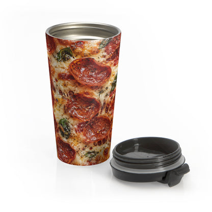 Pepperoni Pizza Overload Stainless Steel Travel Mug