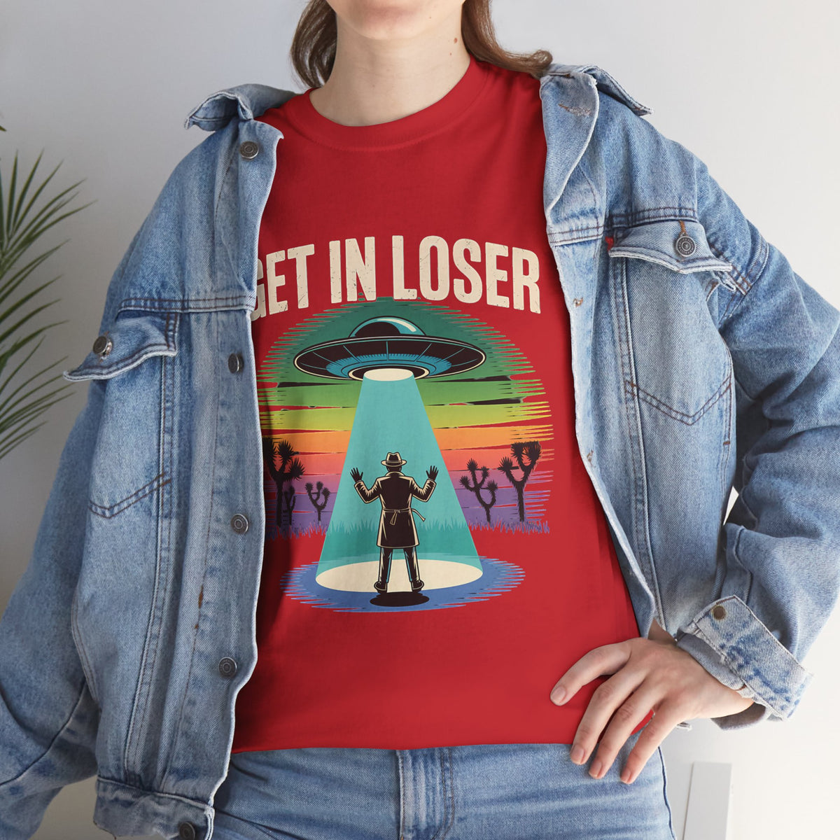 Get In Loser UFO Abduction T-Shirt