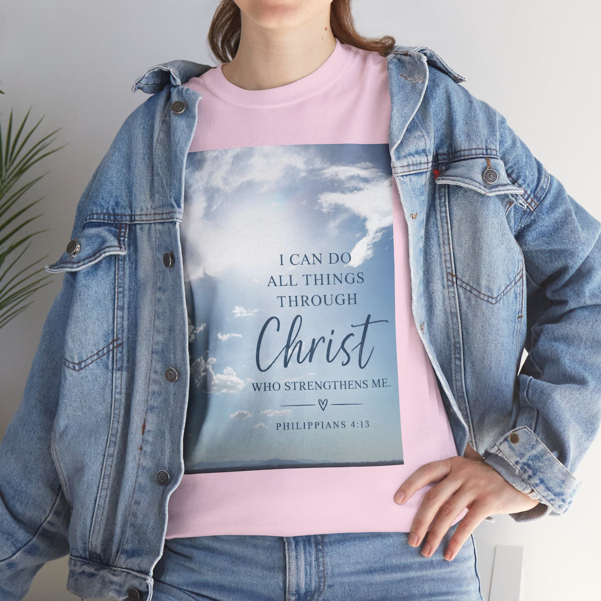 Through Christ Philippians 4:13 Christian T-Shirt