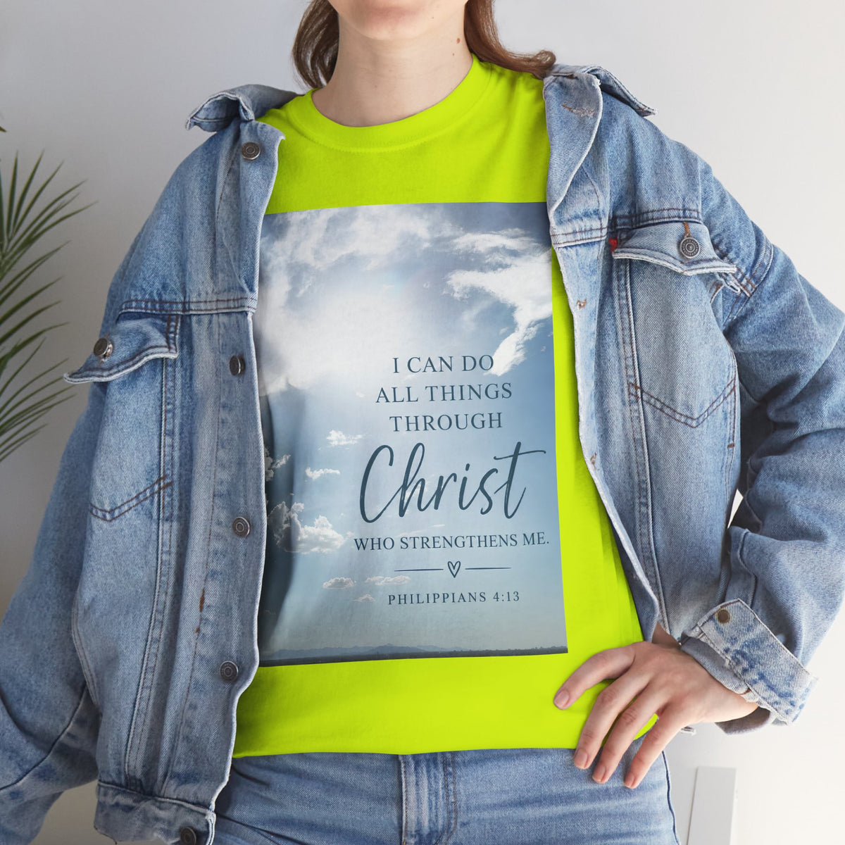 Through Christ Philippians 4:13 Christian T-Shirt