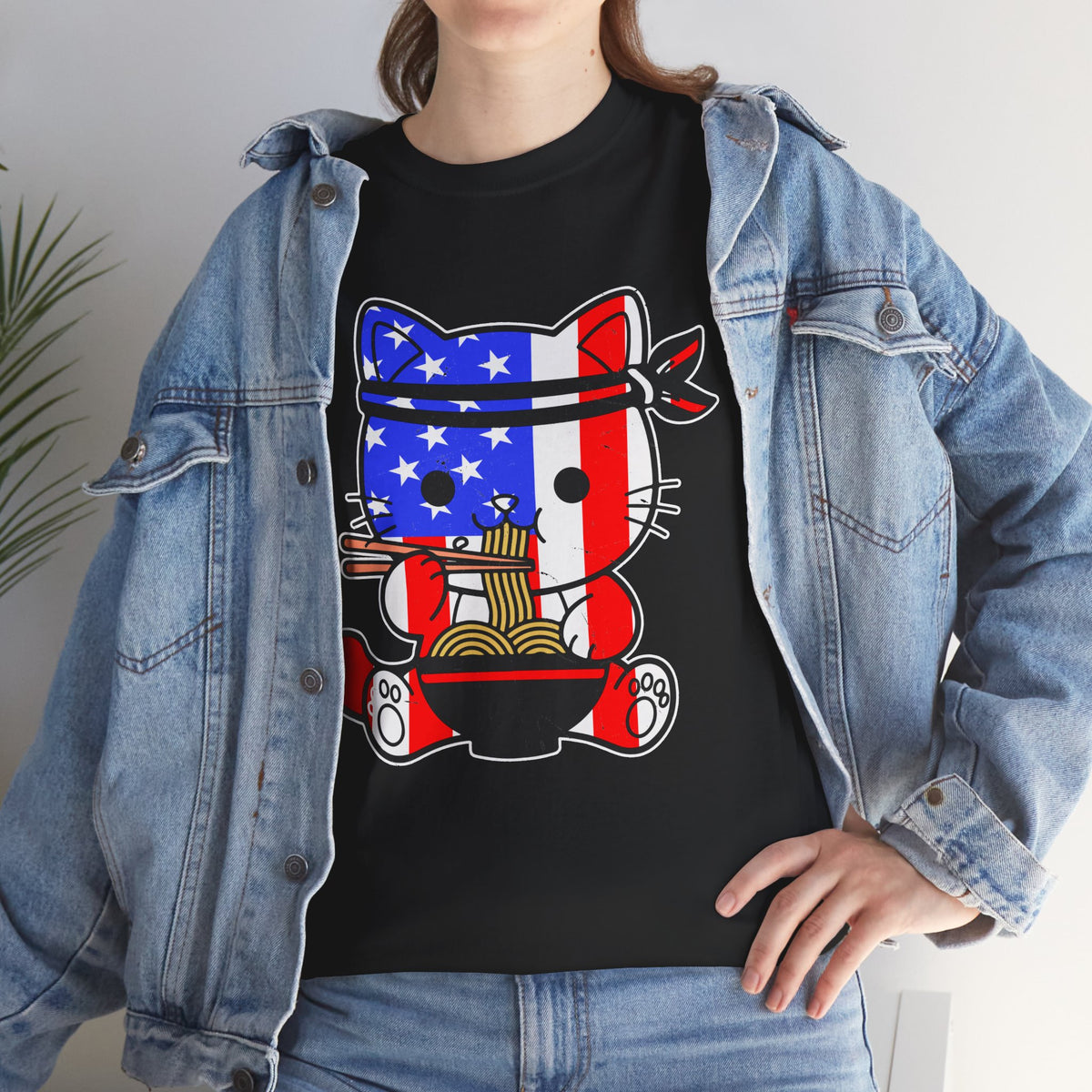 Patriotic Ramen Cat T-Shirt