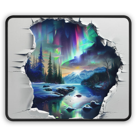 Aurora Portal Winter Wonderland Mouse Pad