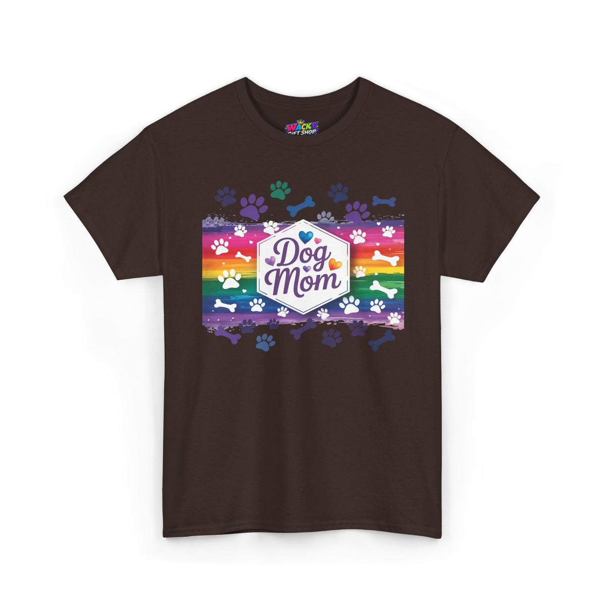 Rainbow Dog Mom T-Shirt