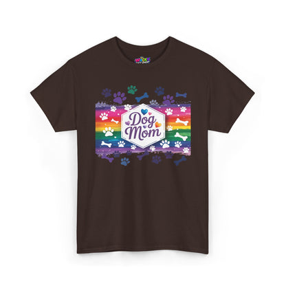 Rainbow Dog Mom T-Shirt