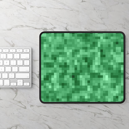 Emerald Pixel Mouse Pad