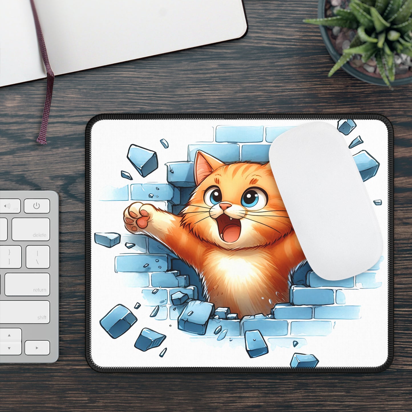 Brick Breaker Kitty Mouse Pad