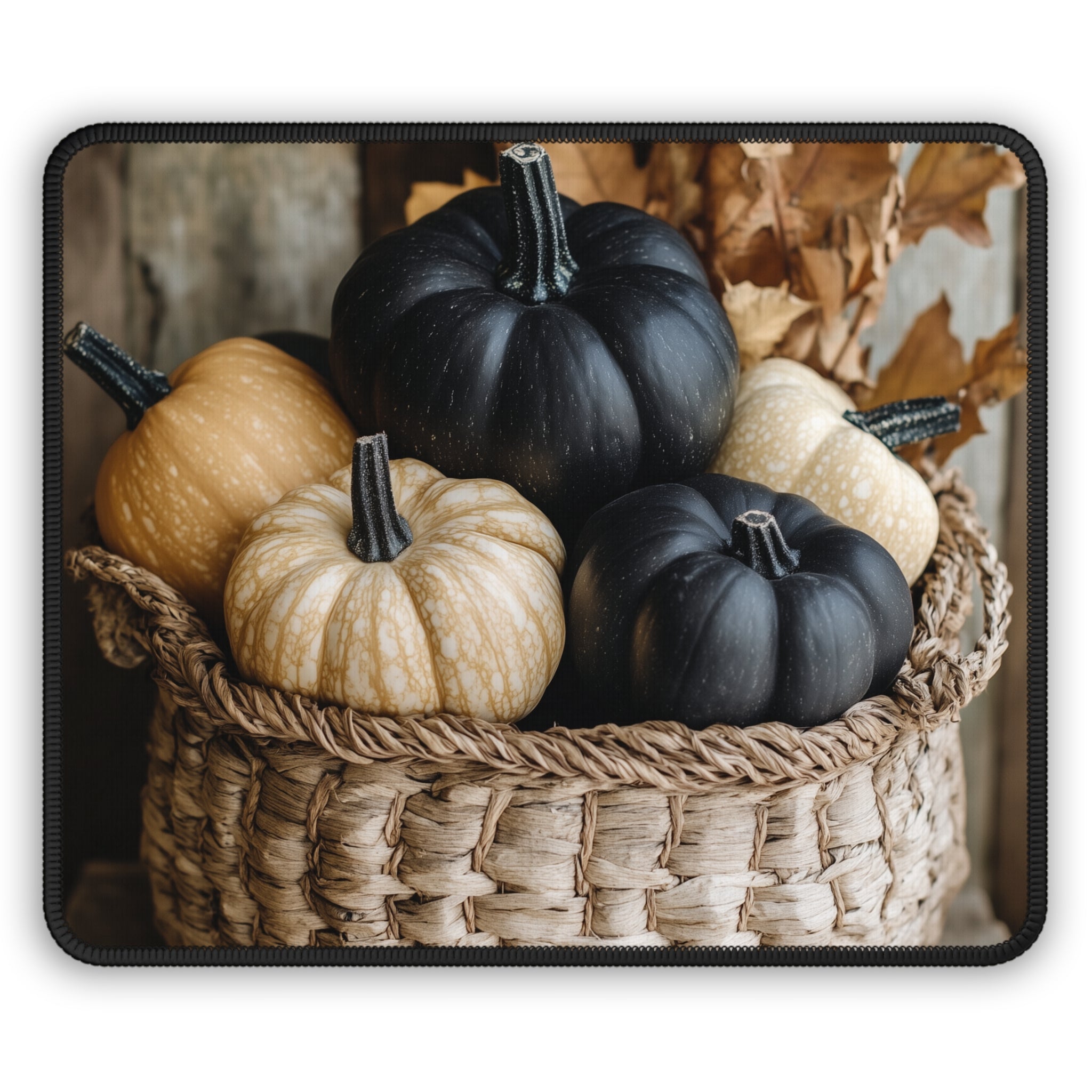 Rustic Harvest Pumpkin Mouse Pad