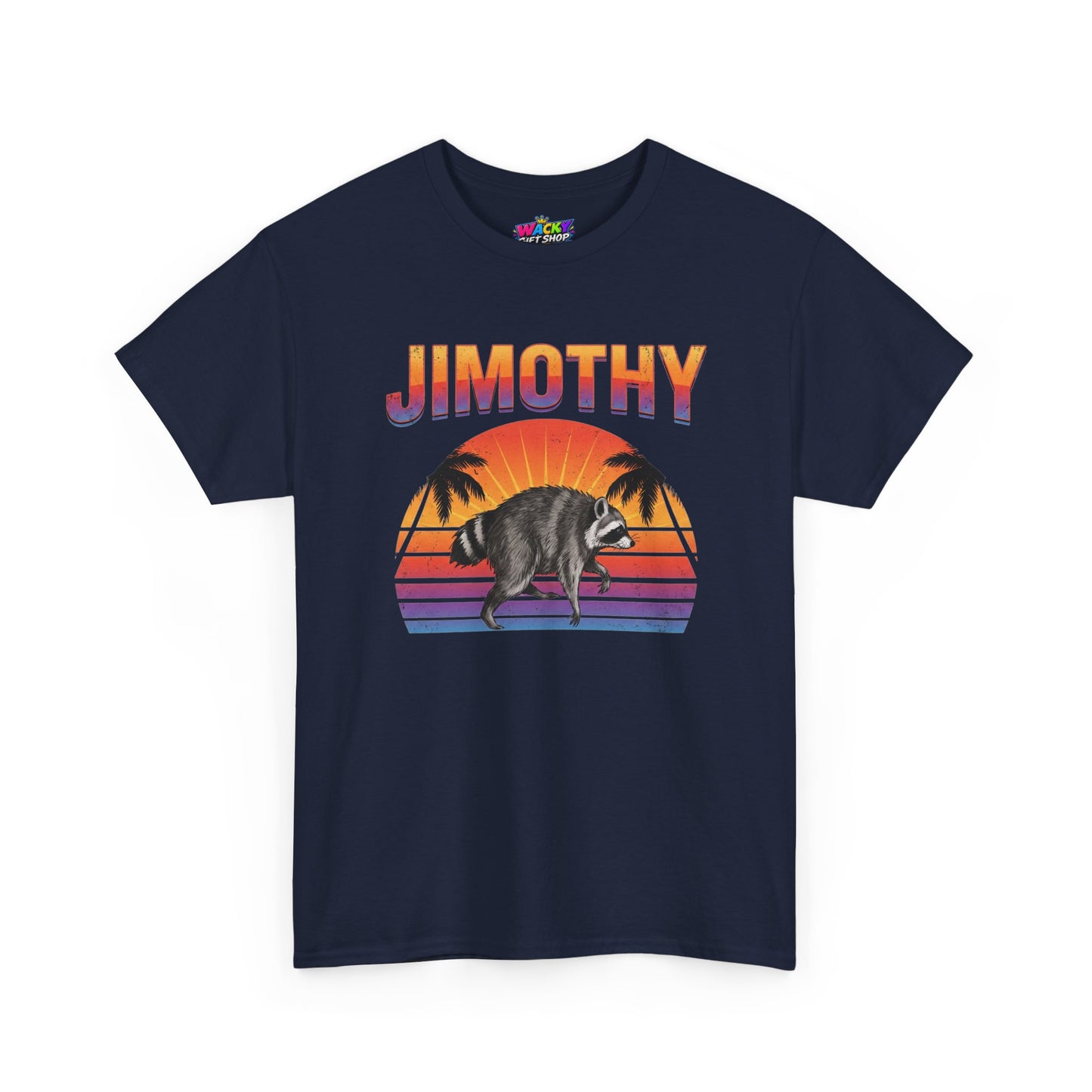 Jimothy Retro Sunset Raccoon T-Shirt