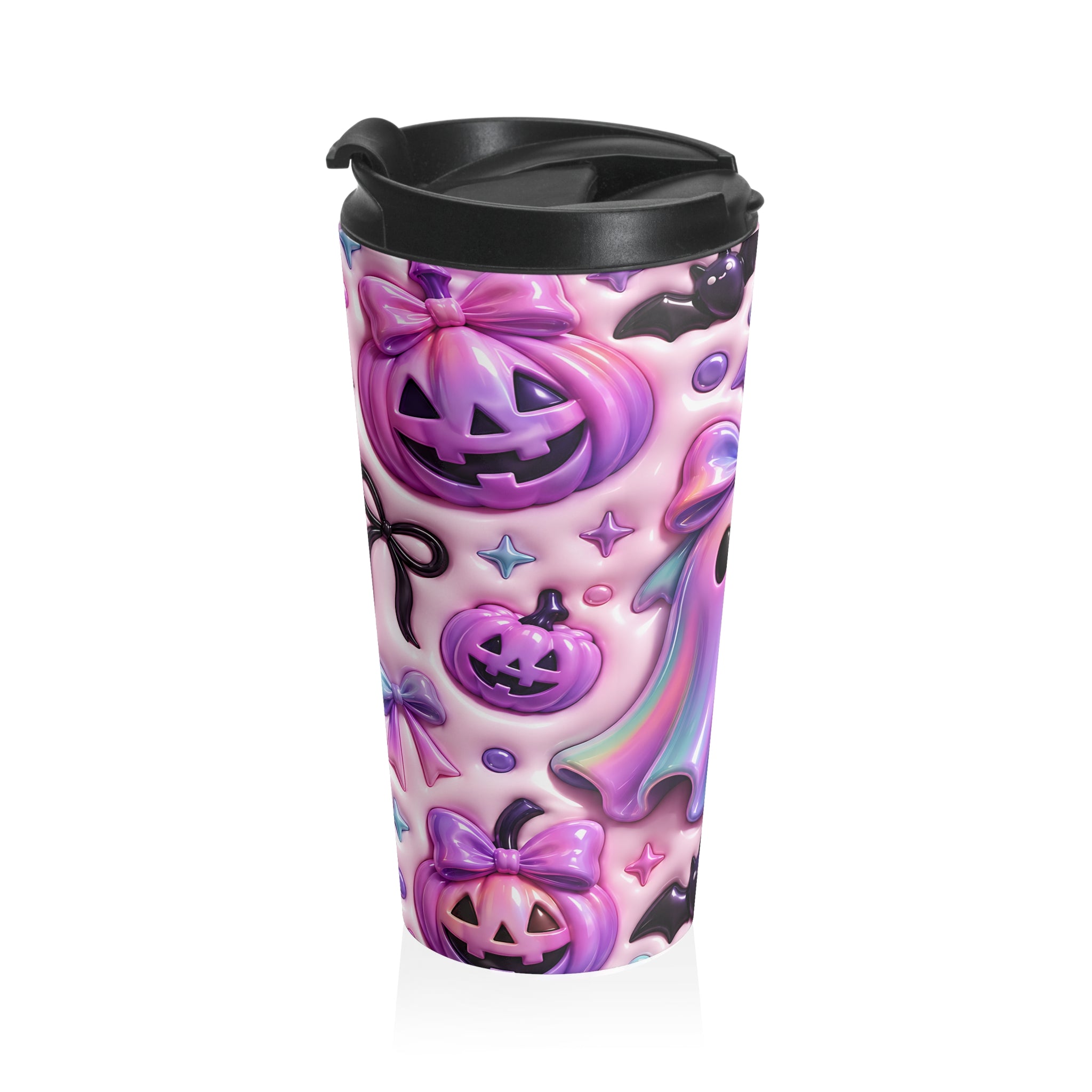 Pastel Pumpkin Party Halloween Stainless Steel Travel Mug