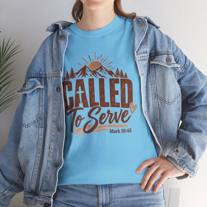 Called to Serve Mark 10:45 Christian T-Shirt