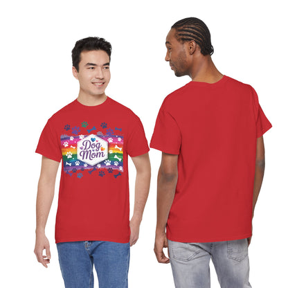 Rainbow Dog Mom T-Shirt