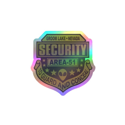 Area 51 Security Badge Kiss-Cut Vinyl Sticker