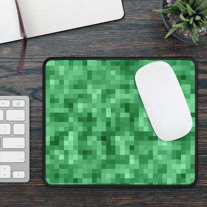 Emerald Pixel Mouse Pad