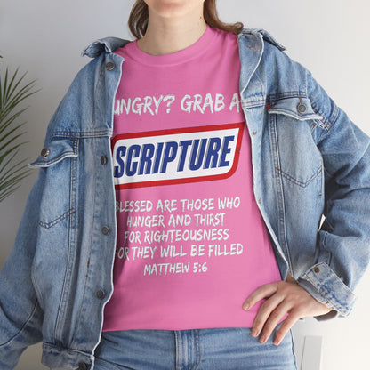 Hungry? Grab a Scripture Christian T-Shirt