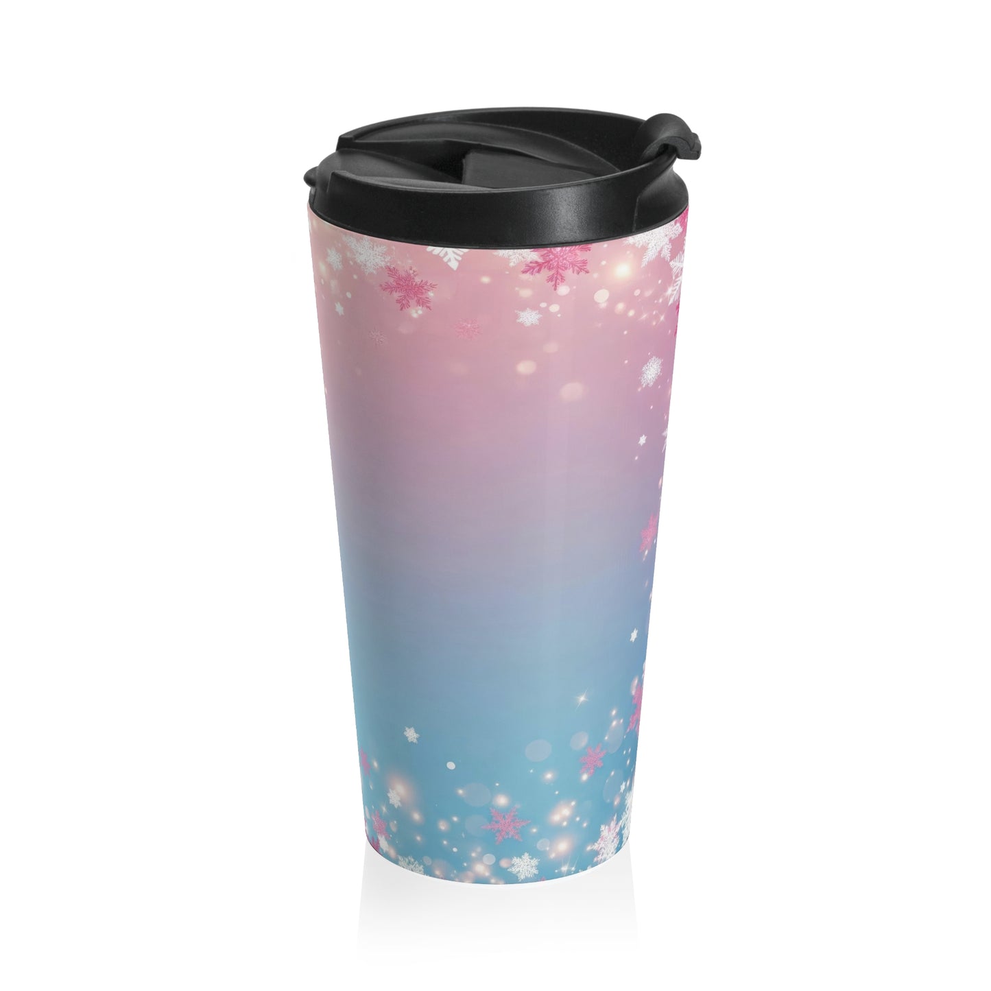 Frosted Pastel Snow Travel Mug