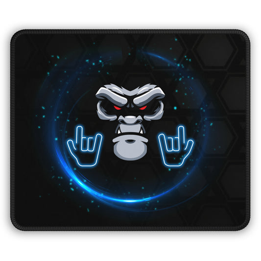 Cyber Gorilla Mouse Pad – 9x7 Neoprene Desk Mat with Futuristic Neon Tech Design