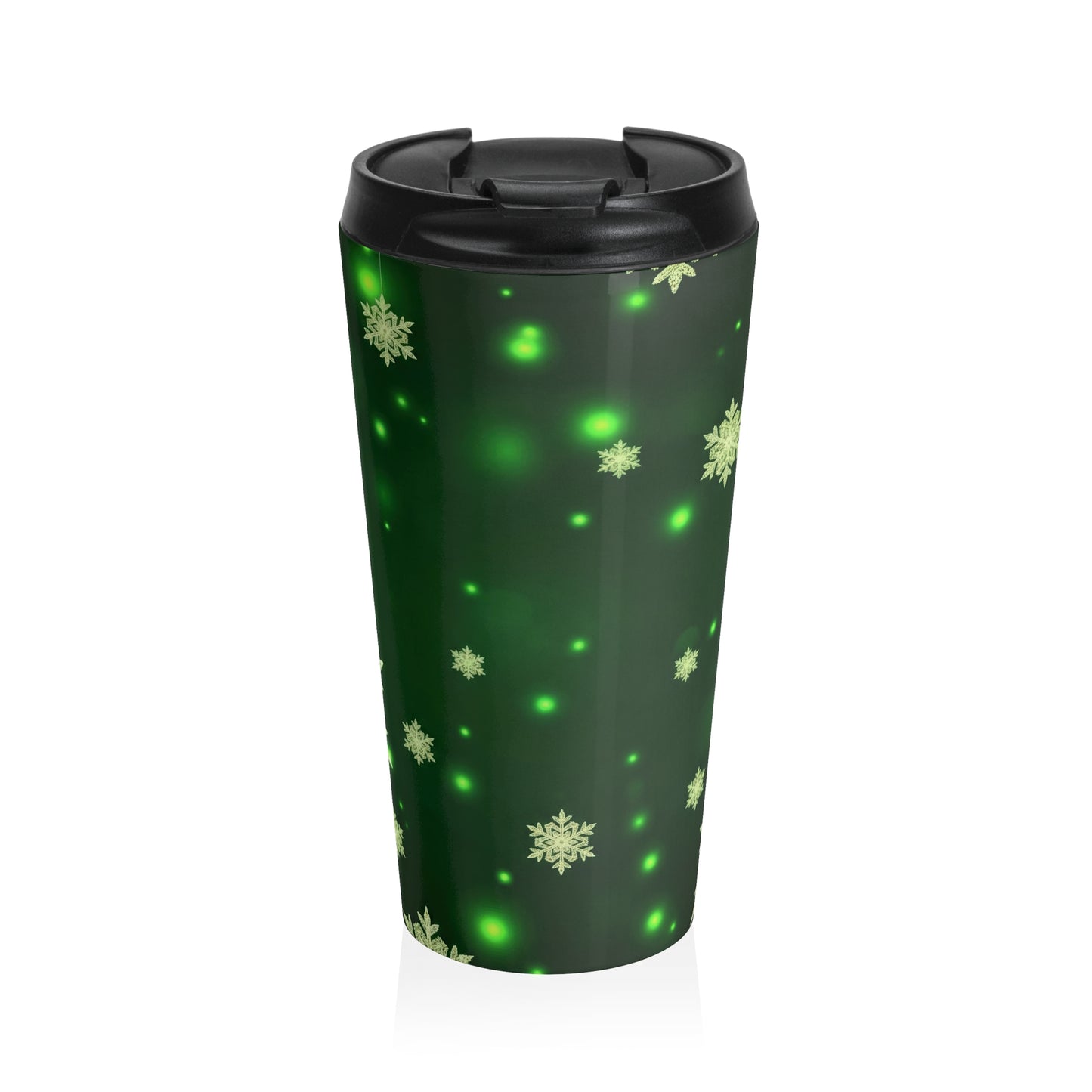 Emerald Snowfall Travel Mug