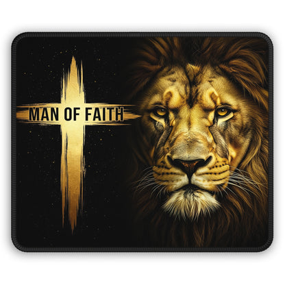 Man of Faith Lion Mouse Pad