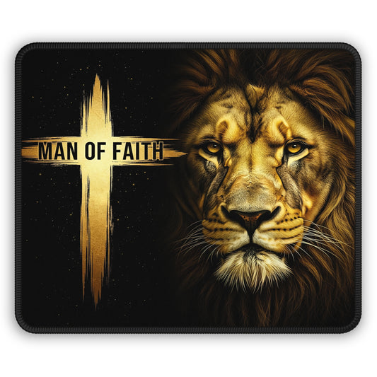 Man of Faith Lion Mouse Pad