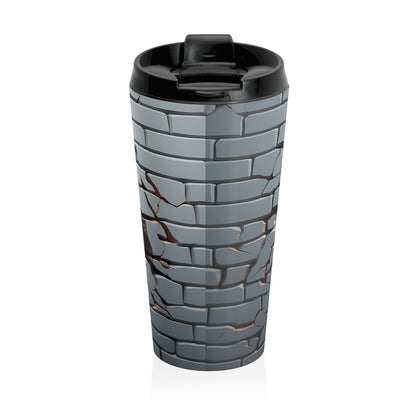 Alien Breaking Through Stainless Steel Travel Mug