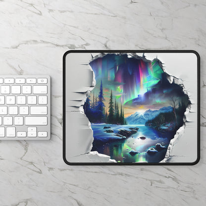 Aurora Portal Winter Wonderland Mouse Pad