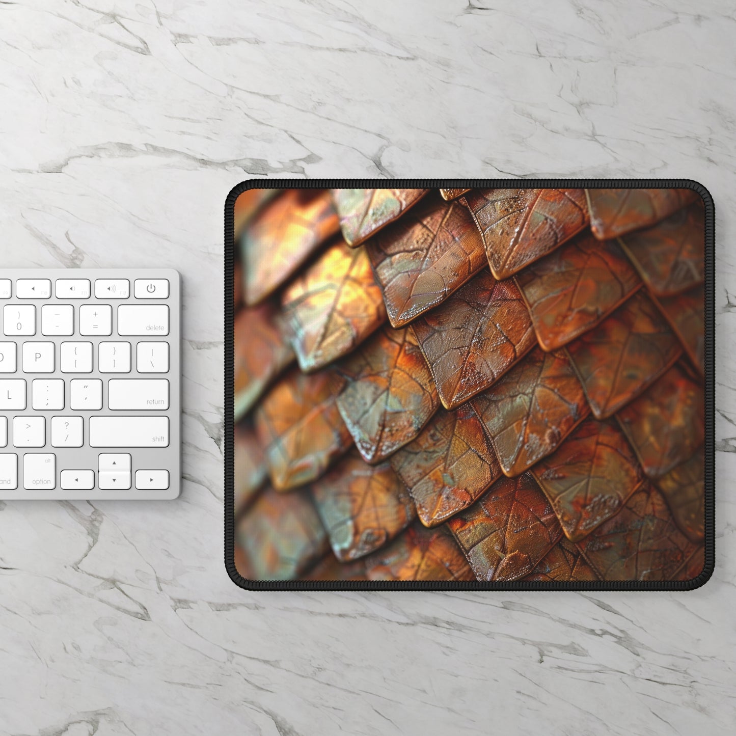 Ember Dragon Scale Mouse Pad