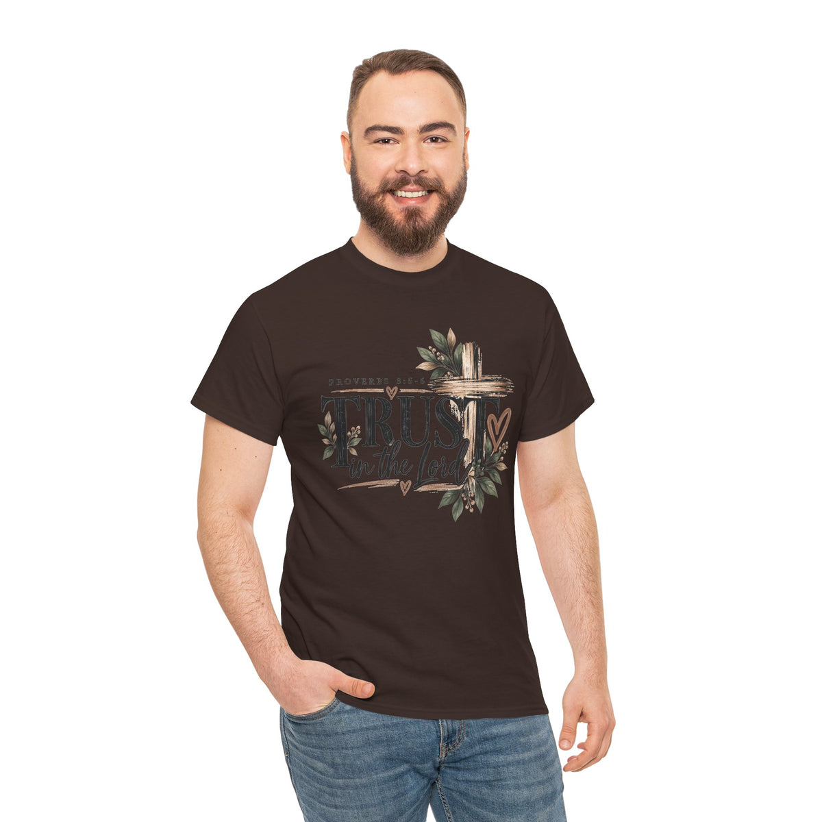 Trust in the Lord Proverbs 3:5-6 Christian T-Shirt