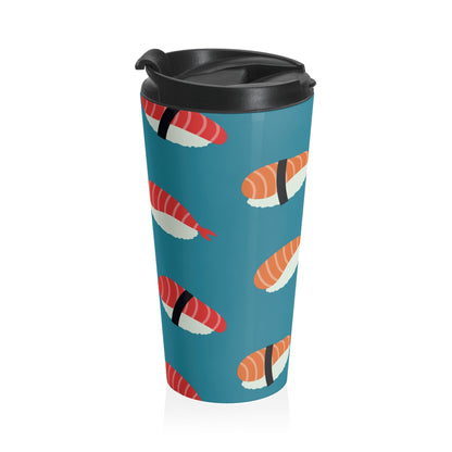 Nigiri Sushi Pattern Travel Mug