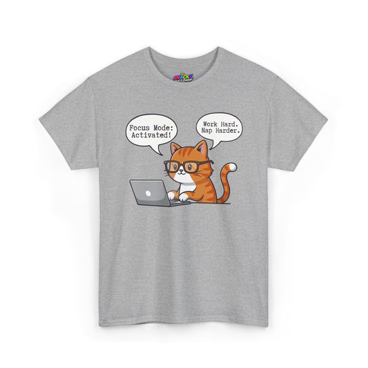 Work Hard Nap Harder Cat T-Shirt