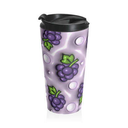 Grape Escape Purple Grape Stainless Steel Travel Mug
