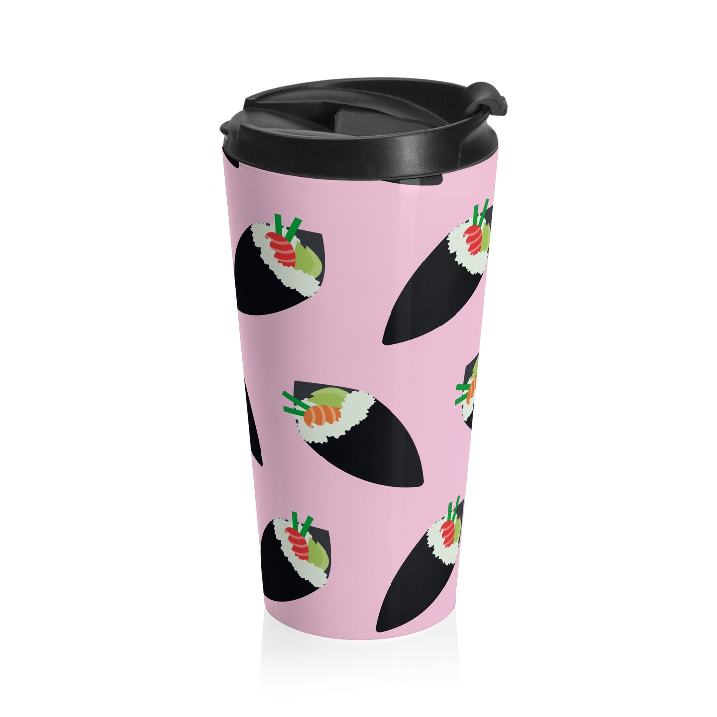 Sushi Roll Pattern Travel Mug