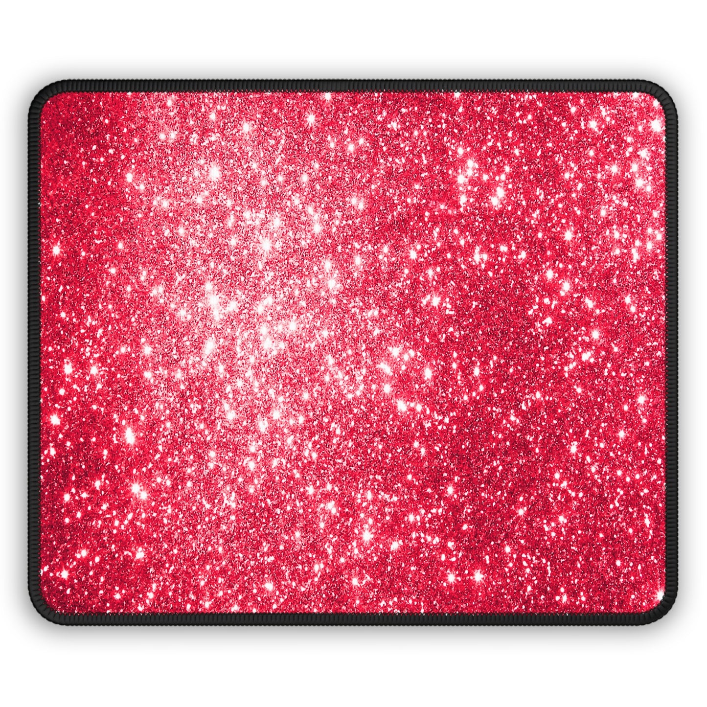 Crimson Sparkle Glow Mouse Pad