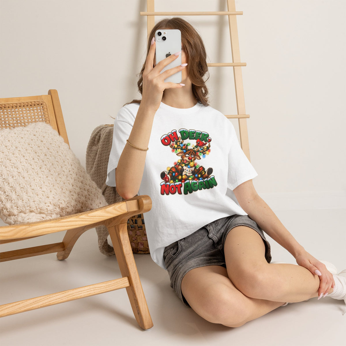 Oh Deer, Not Again Christmas T-Shirt