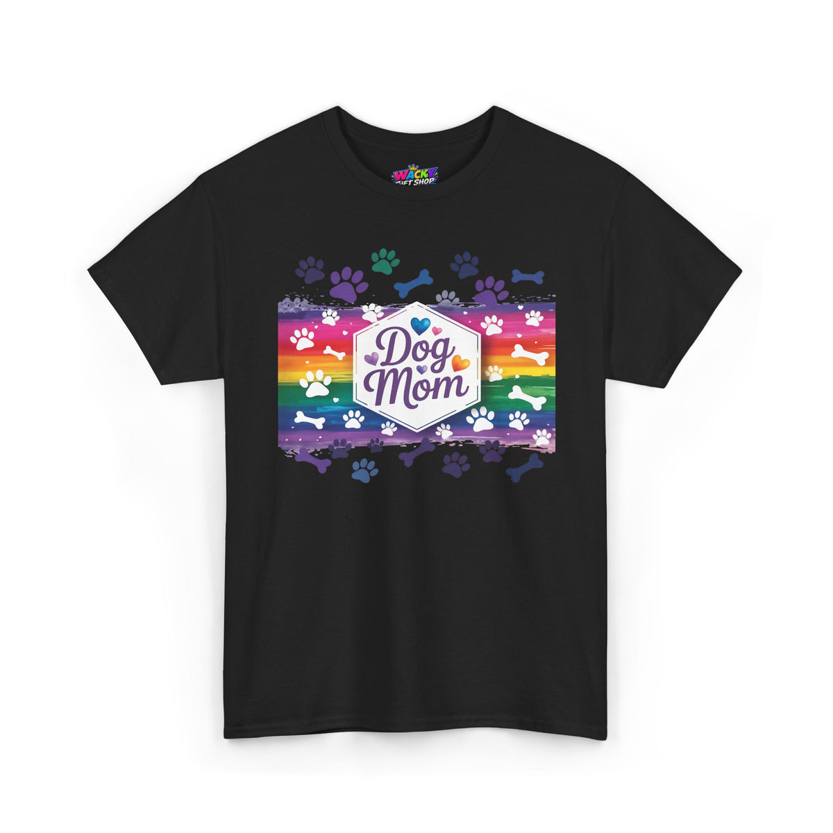 Rainbow Dog Mom T-Shirt