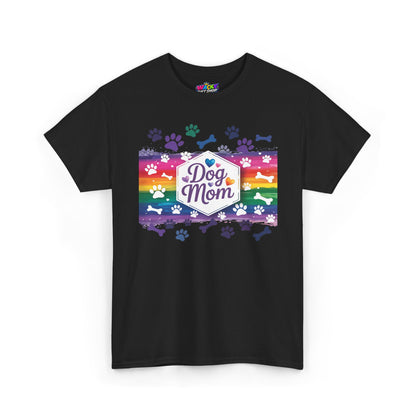 Rainbow Dog Mom T-Shirt