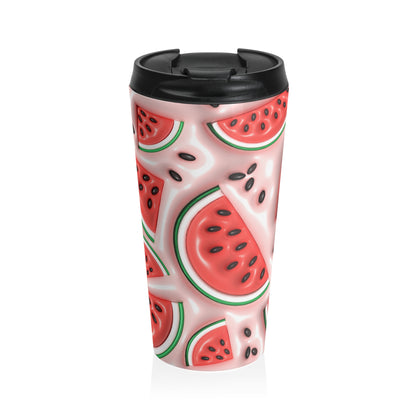 Watermelon Sugar Rush Stainless Steel Travel Mug 🍉💗
