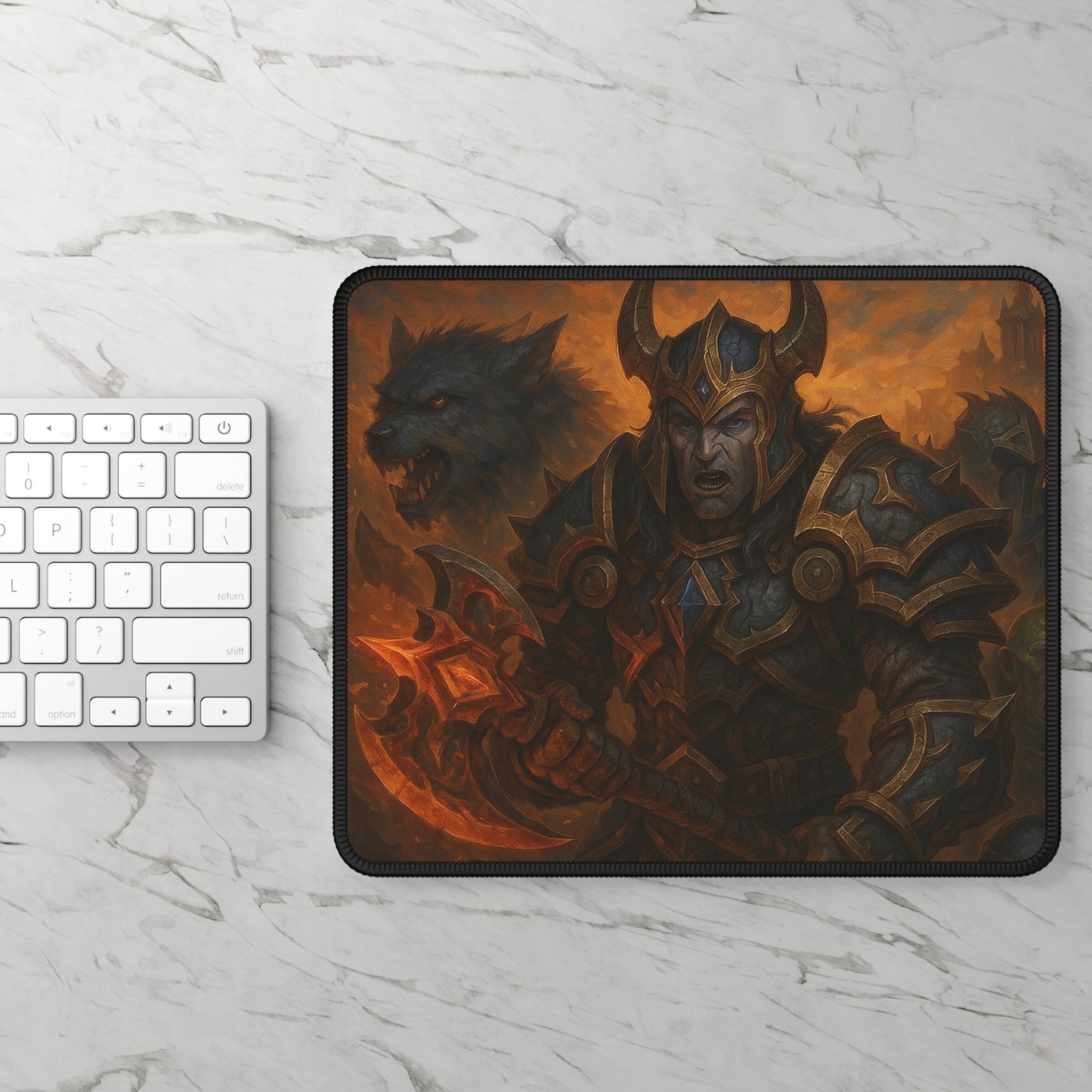 Dark Warlord Fantasy Mouse Pad