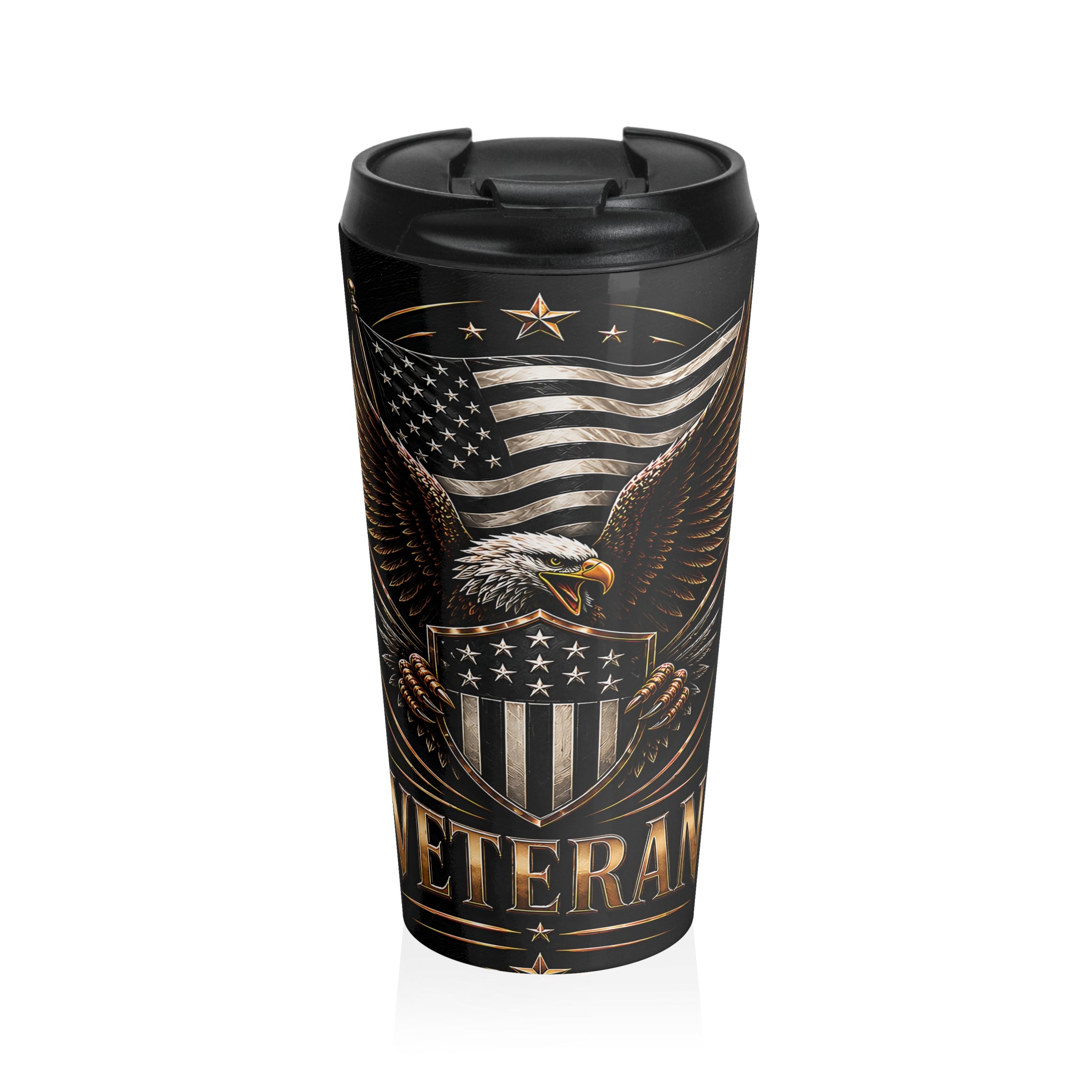 American Veteran Eagle Stainless Steel Travel Mug