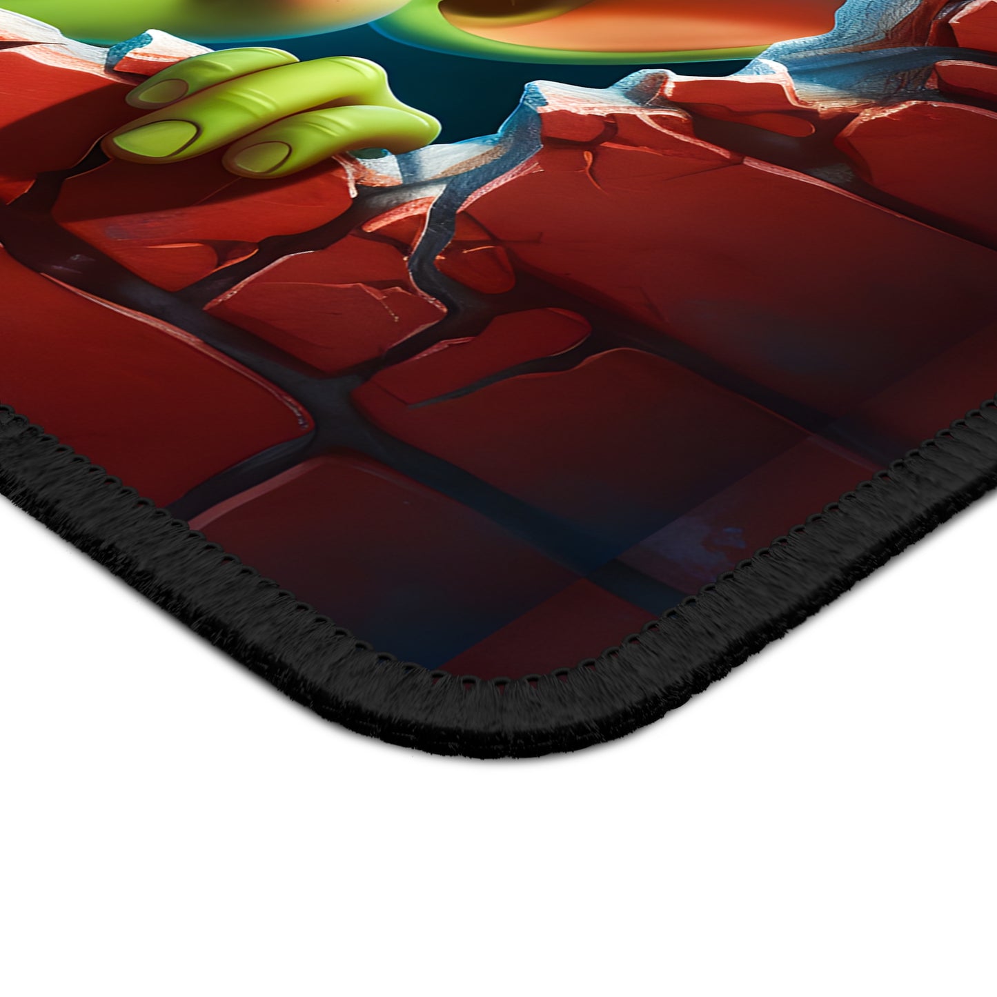 Wall Peeking Holiday Elf Mouse Pad