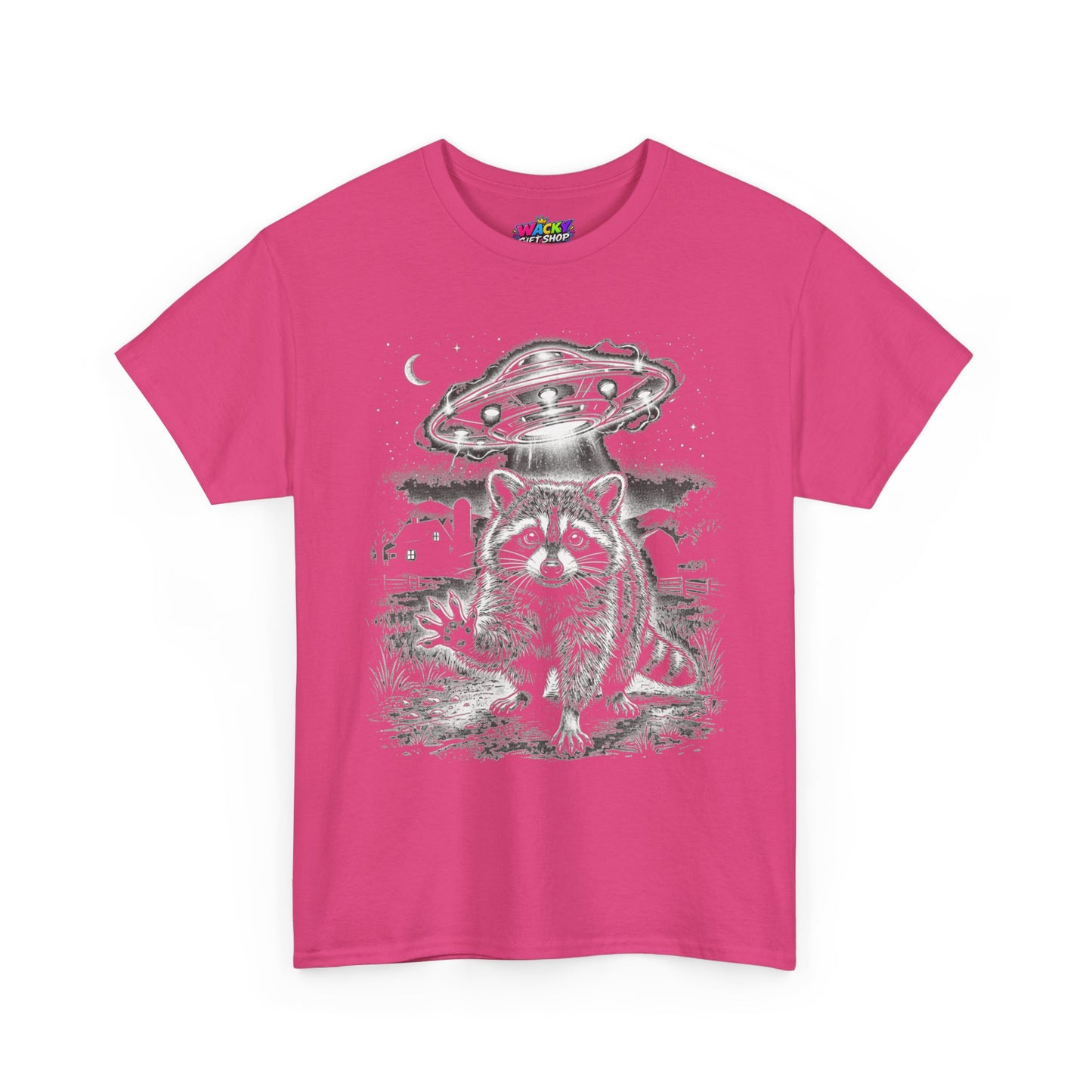 Take Me With You Raccoon UFO T-Shirt
