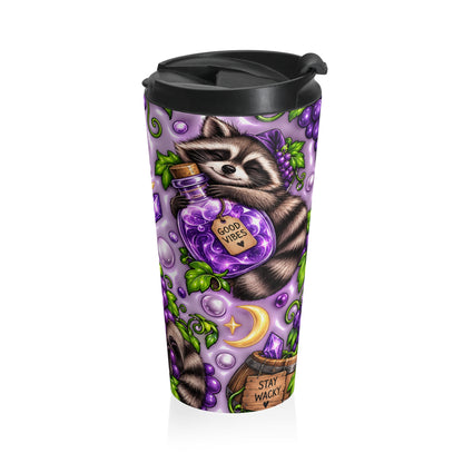 Wine Not? Raccoon Stainless Steel Travel Mug