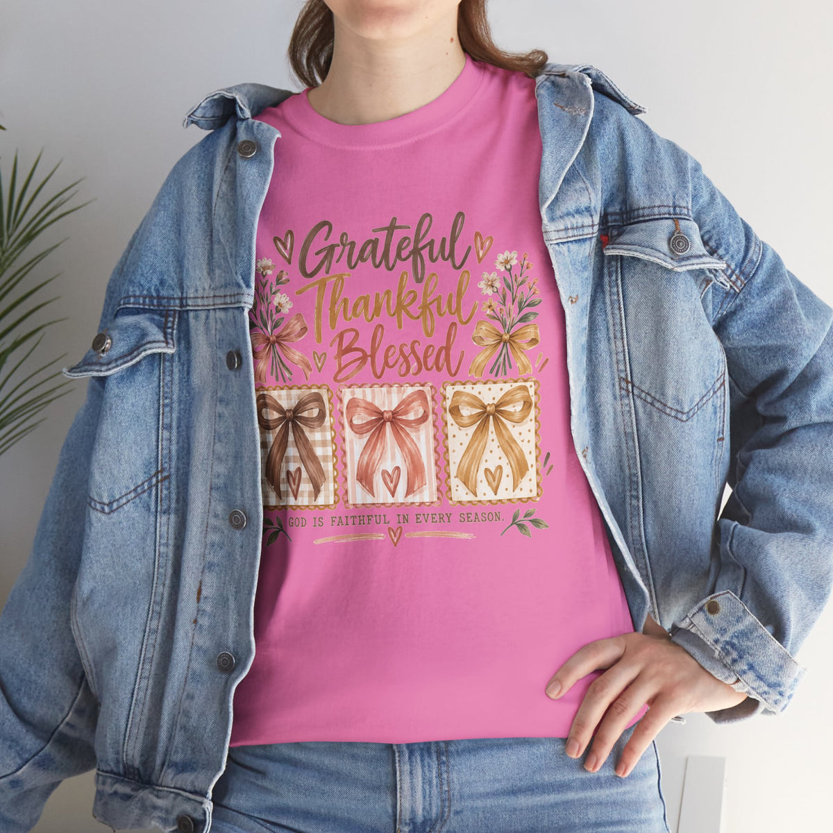 Grateful Thankful Blessed Christian T-Shirt