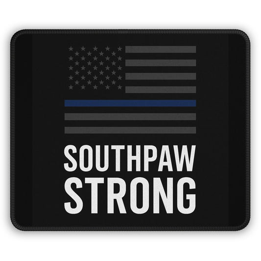 Southpaw Strong Gaming Mouse Pad – 9x7 Neoprene Desk Mat for Workspaces and Everyday Heroes