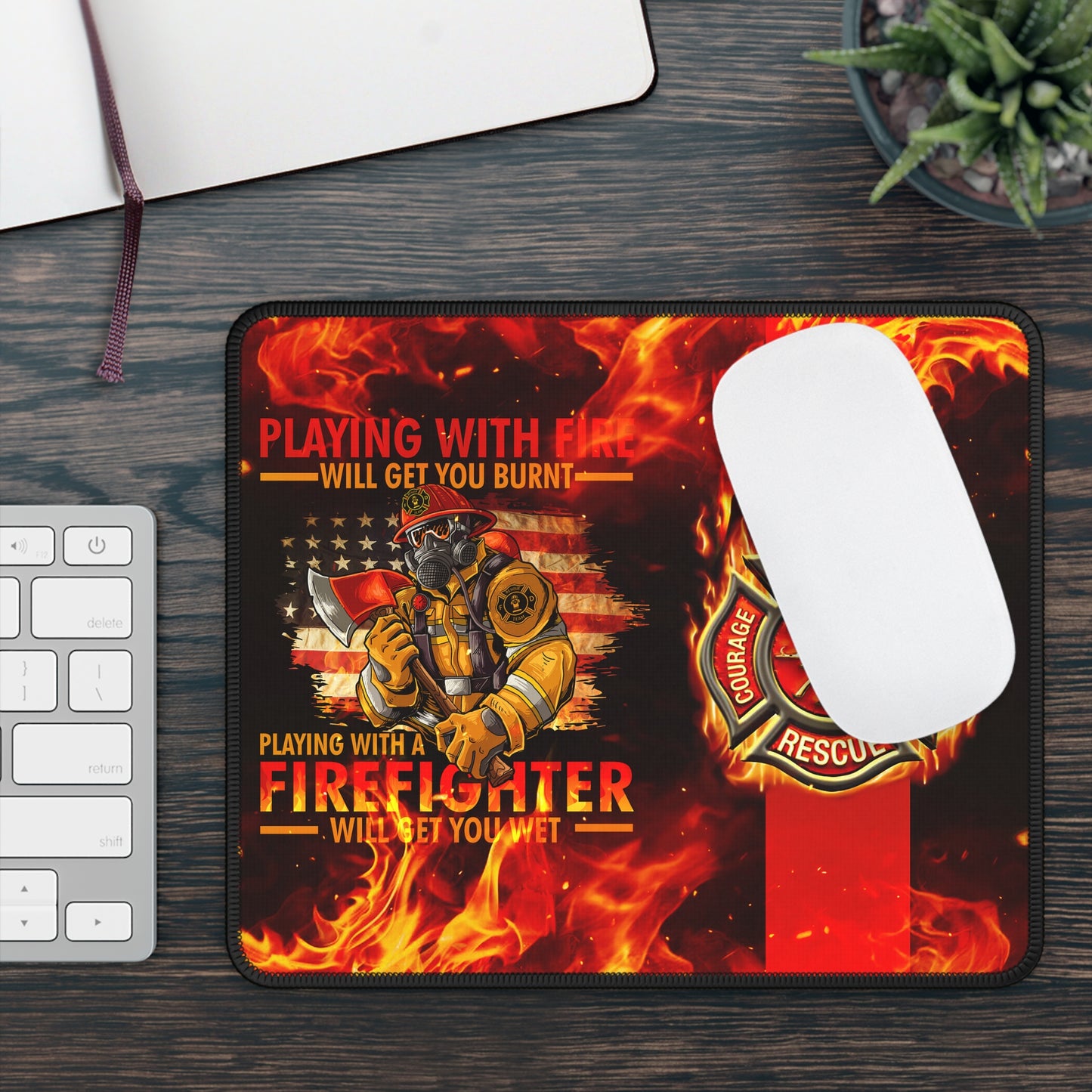 Playing With Fire Mouse Pad